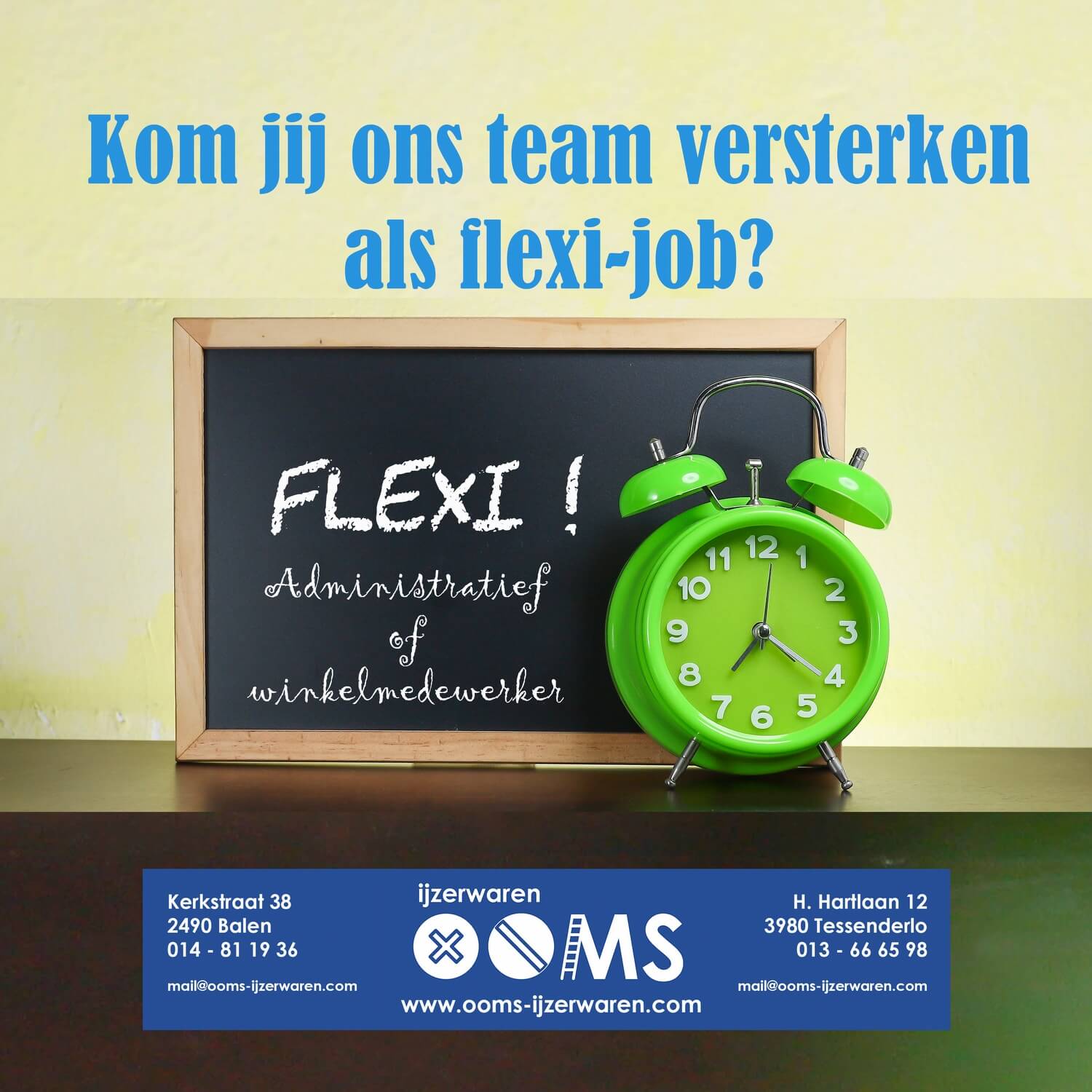 Wij zoeken Flexi-Jobbers